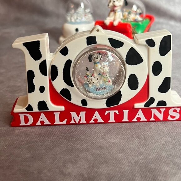 Disney 101 Dalmatians Snow Globe Set Of 4 Ornaments McDonalds Figurines READ - Picture 5 of 16